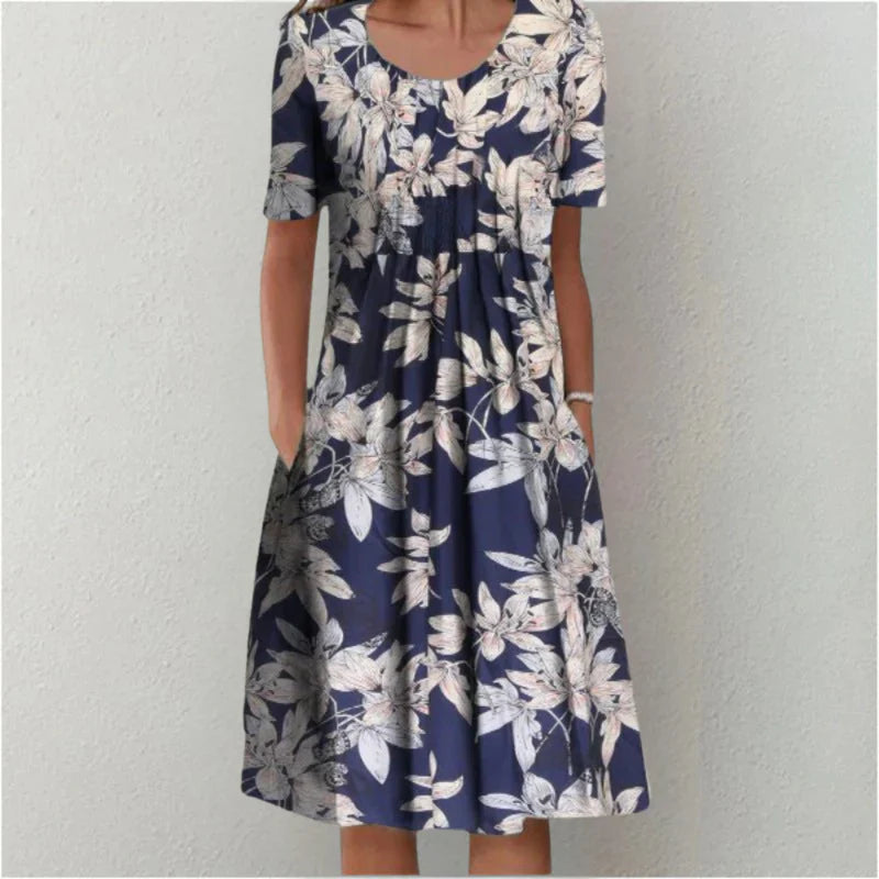 Sofia | Stylish and Casual Floral Dress with Pockets