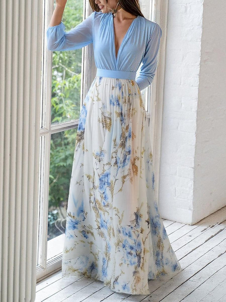 Elda™ | Maxi Dress with Dazzling Floral Print