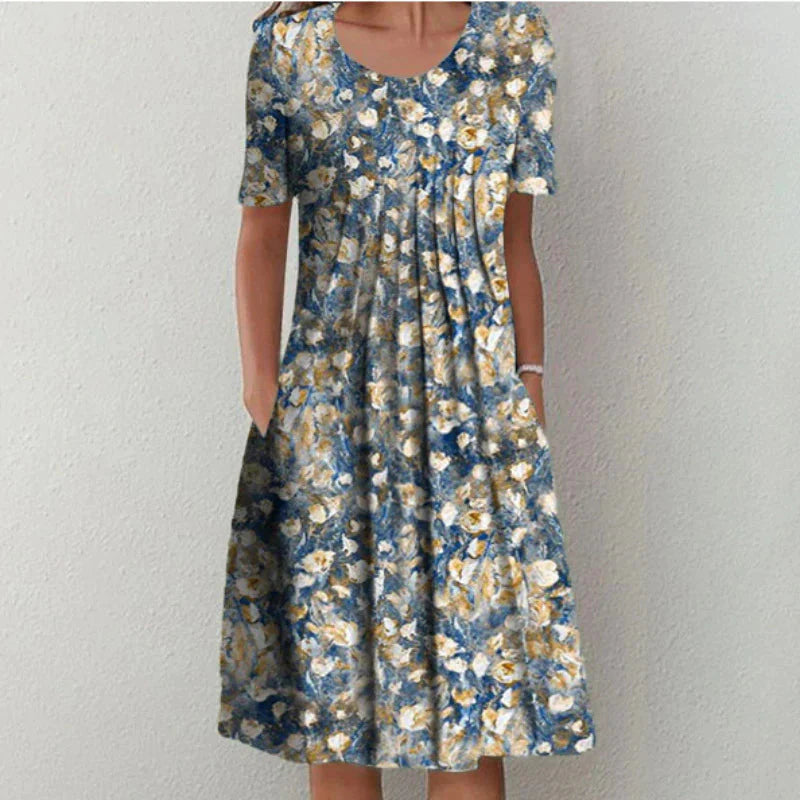 Sofia | Stylish and Casual Floral Dress with Pockets