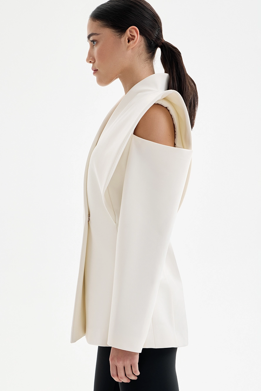 Valeria™ | Sculptural Shoulder Blazer