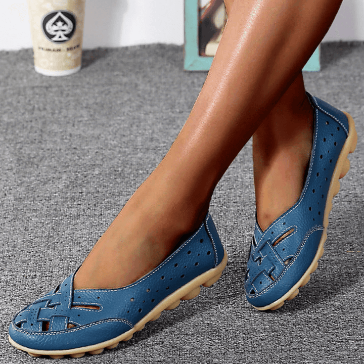 Elane - Breathable Leather Orthopedic Loafers