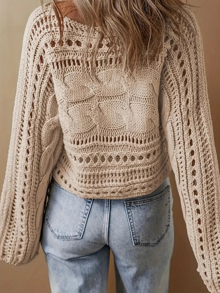 Lucinda™ Crochet Knit Sweater