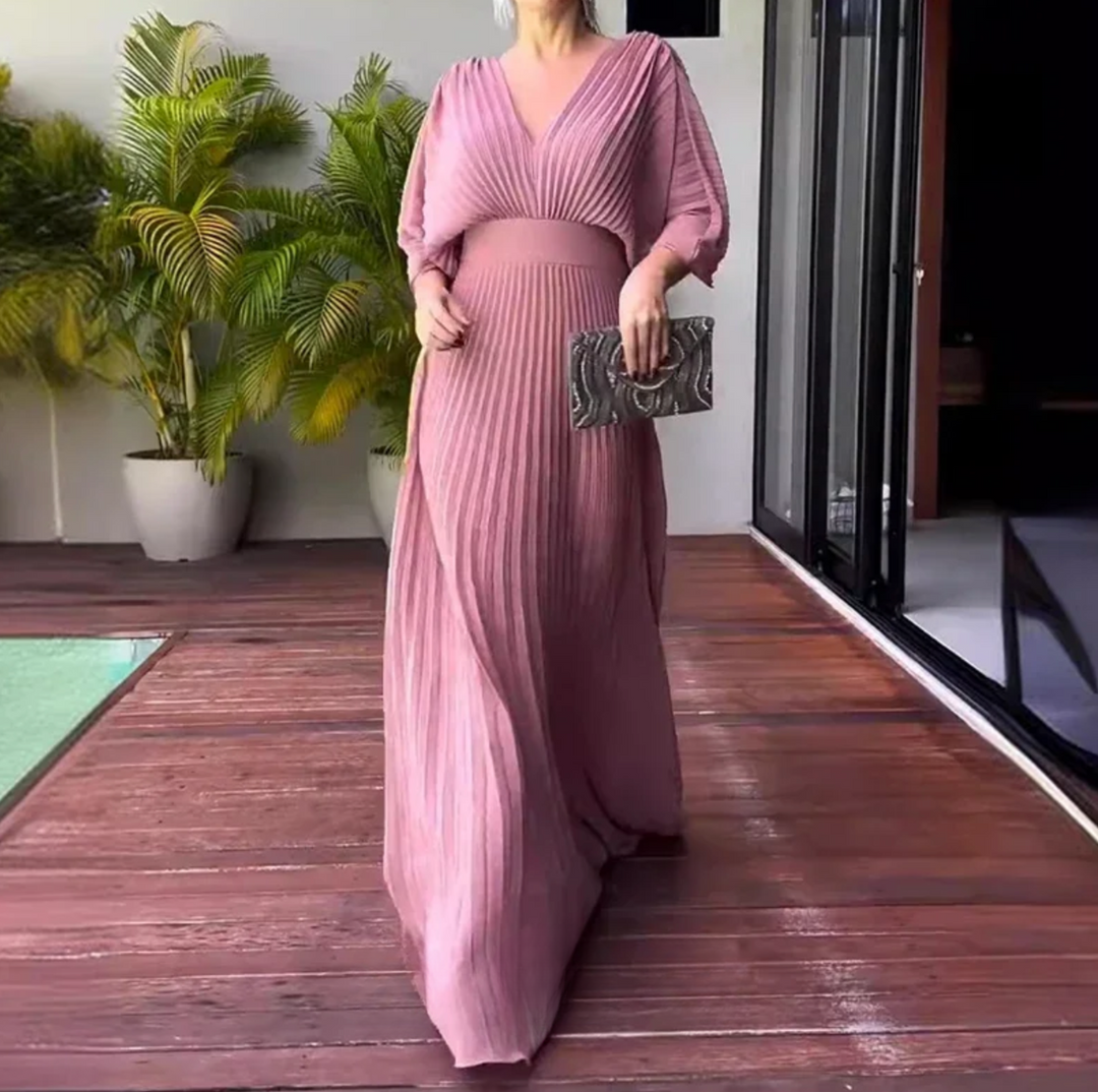 Brenda™ | Graceful Pleated Dress